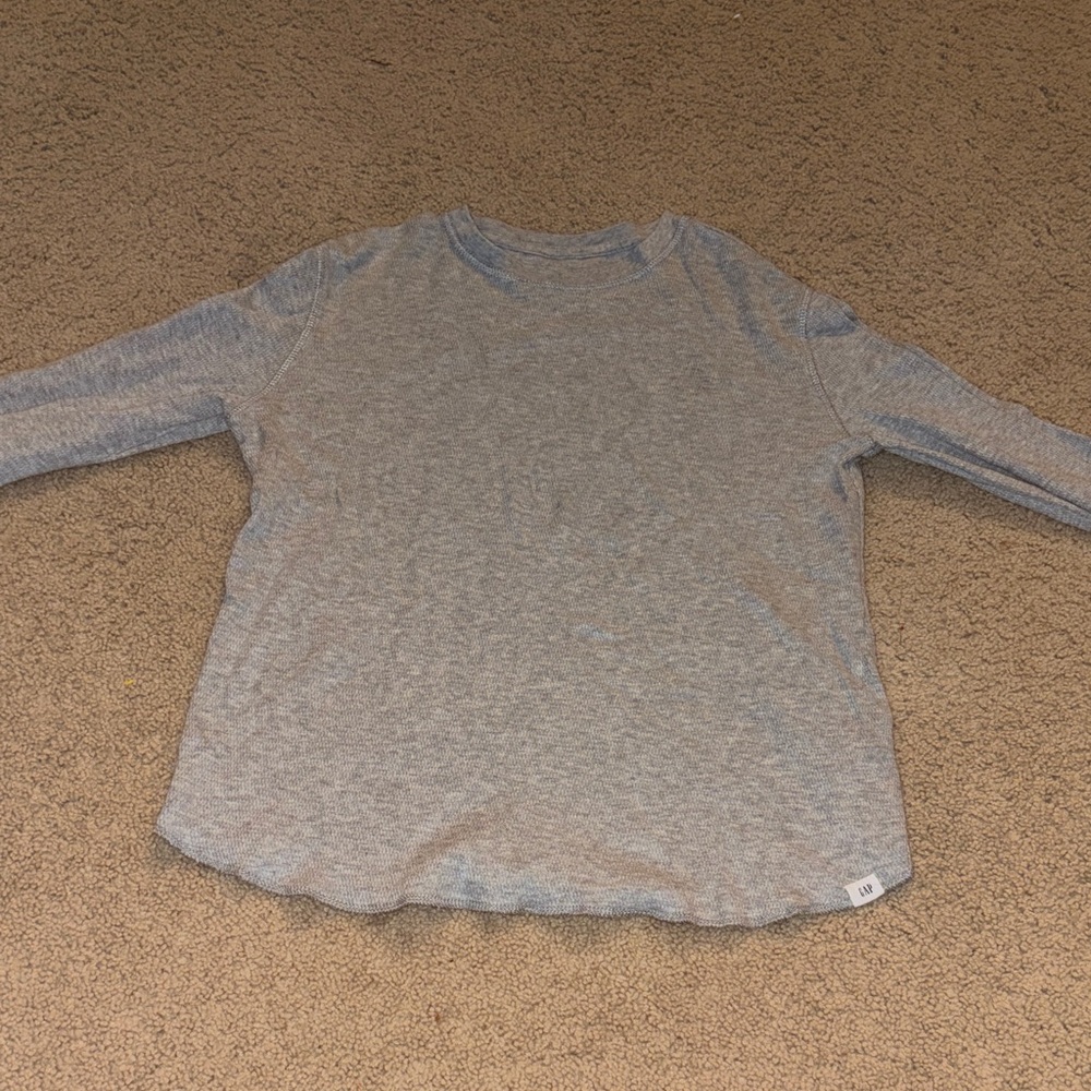 GAP Heather Gray Kids Long Sleeve Tee
